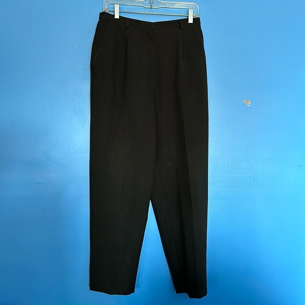 Kathie Lee Collection Black Dress Pants Size 36 Womens Classic Fit Trousers